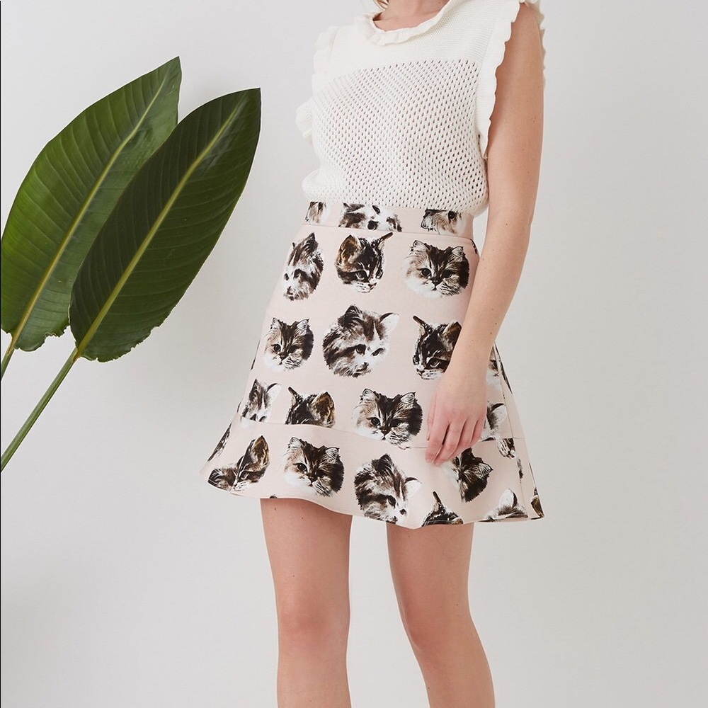 Paul and Joe Sister Tina Cat Face Skirt